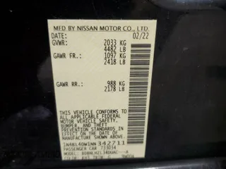 2022 Nissan Altima SV z VIN 1N4BL4DW1NN342711, wystawiony jako Copart lot #57712355 z przebiegiem 38 140 mil mil oraz Szkoda całkowita • Salvage title. Historia ofert i sprzedaży dostępna na DreamBid. Obrazek 12.