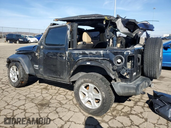 2019 Jeep Wrangler Sport S с VIN 1C4GJXAG9KW609099, выставлен на аукционе Copart как лот 44723915 с пробегом 128 046 миль миль и Списание • Salvage title. История ставок и продаж доступна на DreamBid. Изображение 2.