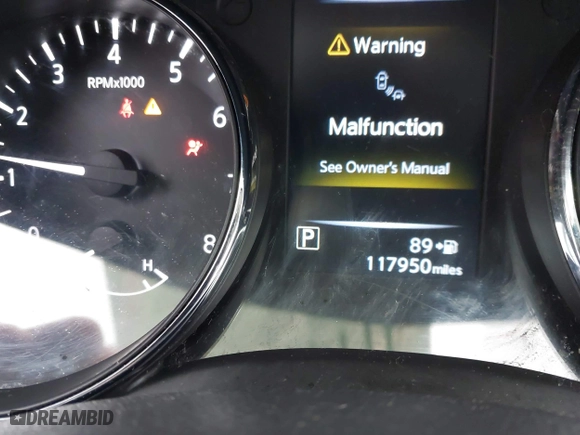 2017 Nissan Rogue SL with VIN 5N1AT2MT5HC770373, listed as a IAAI auction lot 41141381 with 117,950 mi miles. Bid and sale history available at carsss.com. Image 7.