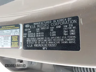 2014 Kia Soul with VIN KNDJN2A24E7061917, listed as a IAAI auction lot 41590995 with Not Provided miles and . Bid and sale history available at DreamBid. Image 9.