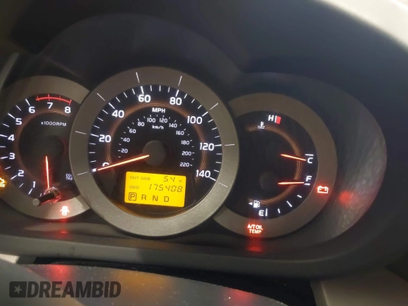 2008 Toyota RAV4 with VIN JTMBD33V985153917, listed as a IAAI auction lot 41690762 with 175,408 mi miles. Bid and sale history available at carsss.com. Image 7.