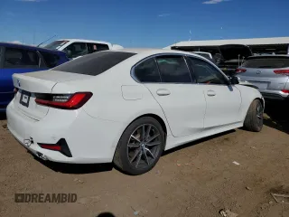 2021 BMW 3 Series 330i xDrive with VIN WBA5R7C03MFK49232, listed as a Copart auction lot 72746864 with 0 mi miles and Salvage Title. Bid and sale history available at carsss.com. Image 3.