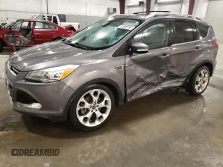 2014 Ford Escape Titanium with VIN 1FMCU9J95EUA84671, listed as a Copart auction lot 47398165 with 84,453 mi miles and Salvage Title. Bid and sale history available at DreamBid. Image 1.