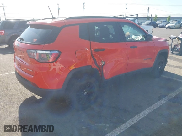 2017 Jeep Compass Sport with VIN 3C4NJDAB1HT628125, listed as a IAAI auction lot 42218375 with 52,415 mi miles and . Bid and sale history available at DreamBid. Image 4.