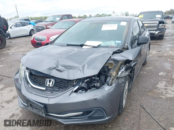 2013 Honda Civic LX with VIN 2HGFB2F53DH594735, listed as a IAAI auction lot 41910115 with Not Provided miles and . Bid and sale history available at DreamBid. Image 17.