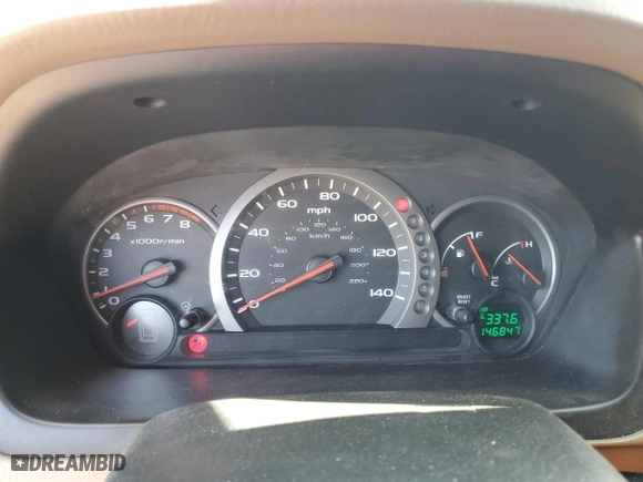 2005 Honda Pilot EX-L with NAVI with VIN 2HKYF18785H556947, listed as a Copart auction lot 48968035 with 146,847 mi miles and Salvage Title. Bid and sale history available at carsss.com. Image 9.