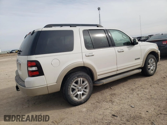 2008 Ford Explorer Eddie Bauer with VIN 1FMEU64E98UA21416, listed as a Copart auction lot 44753985 with 104,715 mi miles and Salvage Title. Bid and sale history available at carsss.com. Image 3.