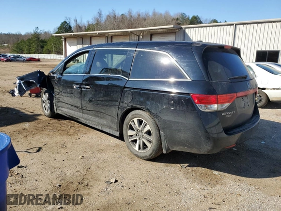 2014 Honda Odyssey Touring with VIN 5FNRL5H94EB133819, listed as a Copart auction lot 46469315 with 170,574 mi miles and Salvage Title. Bid and sale history available at carsss.com. Image 2.