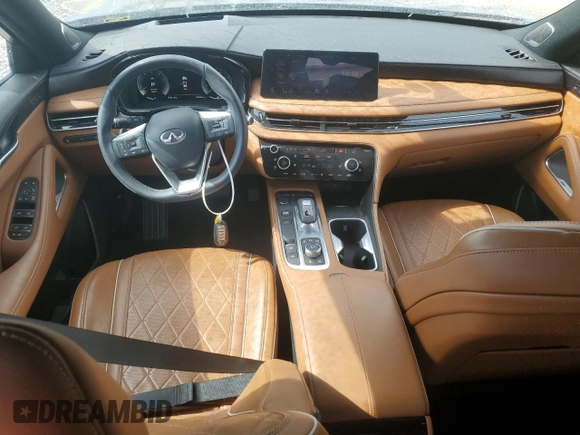 2023 Infiniti QX60 Autograph z VIN 5N1DL1HU3PC360213, wystawiony jako Copart lot #46920575 z przebiegiem 7 432 mil mil oraz Szkoda całkowita • Salvage title. Historia ofert i sprzedaży dostępna na DreamBid. Obrazek 8.