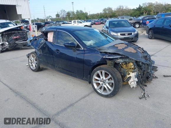 2015 Mazda 6 i Touring with VIN JM1GJ1V54F1189888, listed as a IAAI auction lot 41731193 with Not Provided miles. Bid and sale history available at carsss.com. Image 1.