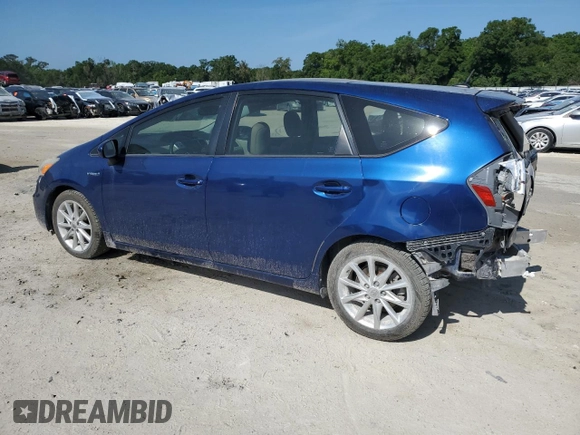 2012 Toyota Prius Two with VIN JTDZN3EU4C3132722, listed as a Copart auction lot 55067085 with 134,276 mi miles and Salvage Title. Bid and sale history available at DreamBid. Image 2.