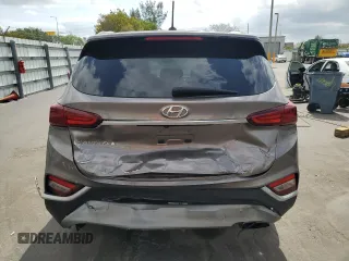 2019 Hyundai Santa Fe SE with VIN 5NMS23AD4KH076815, listed as a Copart auction lot 53528965 with 104,262 mi miles and Non Repairable. Bid and sale history available at carsss.com. Image 6.