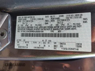 2013 Ford Escape SE с VIN 1FMCU9G99DUA84100, выставлен на аукционе IAAI как лот 42790738 с пробегом 130 641 миль миль и . История ставок и продаж доступна на DreamBid. Изображение 9.