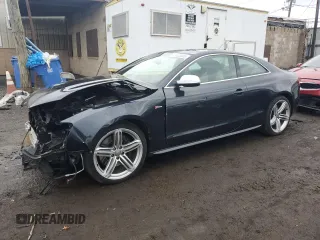 2014 Audi S5 Premium Plus with VIN WAUCGAFR7EA035380, listed as a Copart auction lot 48003505 with 114,909 mi miles and Salvage Title. Bid and sale history available at carsss.com. Image 1.