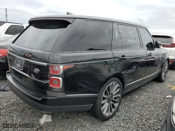 2021 Land Rover Range Rover with VIN SALGS5SE6MA440585, listed as a Copart auction lot 74560844 with 0 mi miles and Non Repairable. Bid and sale history available at carsss.com. Image 3.
