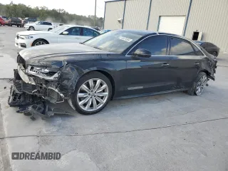 2017 Audi A8 L with VIN WAU44AFD1HN012059, listed as a Copart auction lot 80479364 with 126,890 mi miles and Salvage Title. Bid and sale history available at carsss.com. Image 1.