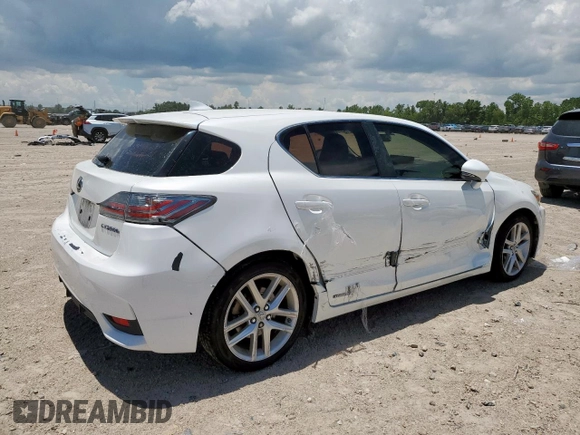 2014 Lexus CT 200h with VIN JTHKD5BH3E2189525, listed as a Copart auction lot 62602215 with 190,087 mi miles and Salvage title. Bid and sale history available at DreamBid. Image 3.