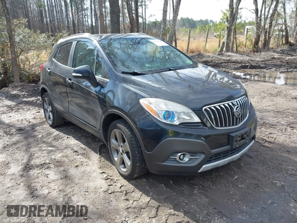 2014 Buick Encore Convenience with VIN KL4CJBSB1EB572110, listed as a IAAI auction lot 41659786 with 101,284 mi miles and . Bid and sale history available at DreamBid. Image 1.