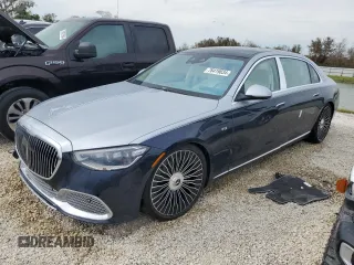 2024 Mercedes-Benz S 680 Maybach z VIN W1K6X7KB4RA263876, wystawiony jako Copart lot #76419834 z przebiegiem Nie podano mil oraz Nie do naprawy • Non repairable. Historia ofert i sprzedaży dostępna na DreamBid. Obrazek 1.
