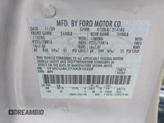 2010 Ford Escape Hybrid with VIN 1FMCU4K37AKB18225, listed as a IAAI auction lot 41271098 with 161,810 mi miles and . Bid and sale history available at DreamBid. Image 9.