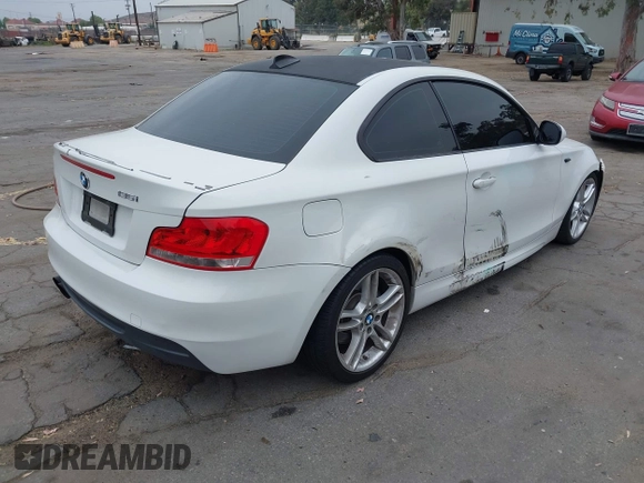2013 BMW 1 Series 135i with VIN WBAUC9C54DVY60154, listed as a IAAI auction lot 42354743 with 159,571 mi miles and . Bid and sale history available at DreamBid. Image 4.