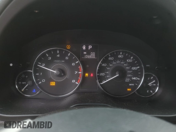 2012 Subaru Outback Limited with VIN 4S4BRBJC3C3279364, listed as a Copart auction lot 60079445 with 106,800 mi miles and Salvage title. Bid and sale history available at DreamBid. Image 9.