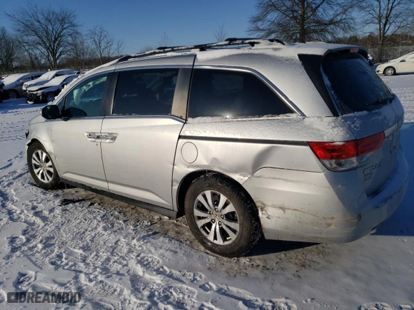 2015 Honda Odyssey EX-L with VIN 5FNRL5H66FB048813, listed as a Copart auction lot 46107255 with 175,888 mi miles and Clean Title. Bid and sale history available at carsss.com. Image 2.