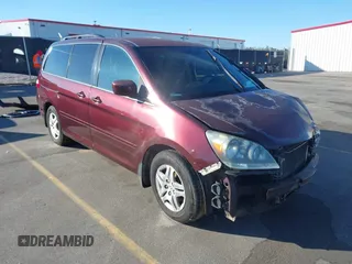 2007 Honda Odyssey EX with VIN 5FNRL38487B440275, listed as a IAAI auction lot 41588030 with 280,937 mi miles. Bid and sale history available at carsss.com. Image 1.