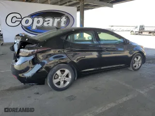 2013 Hyundai Elantra Limited with VIN KMHDH4AE6DU715211, listed as a Copart auction lot 53557905 with 197,823 mi miles and Salvage Title. Bid and sale history available at carsss.com. Image 3.