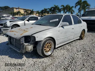 1996 Honda Civic LX with VIN 1HGEJ6573TL053548, listed as a Copart auction lot 48657435 with 118,772 mi miles and Salvage Title. Bid and sale history available at carsss.com. Image 1.