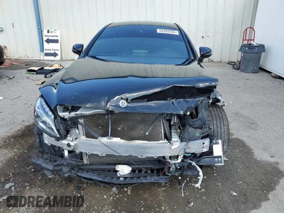 2018 Mercedes-Benz C 300 with VIN WDDWJ4JB7JF721452, listed as a Copart auction lot 52402265 with 99,474 mi miles and Non Repairable. Bid and sale history available at carsss.com. Image 5.