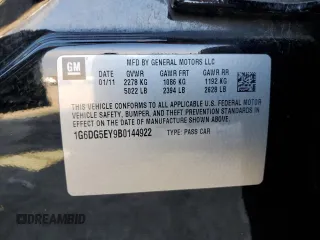2011 Cadillac CTS Luxury z VIN 1G6DG5EY9B0144922, wystawiony jako Copart lot #54311475 z przebiegiem 151 813 mil mil oraz Szkoda całkowita • Salvage title. Historia ofert i sprzedaży dostępna na DreamBid. Obrazek 12.