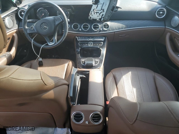 2017 Mercedes-Benz E-Class E 300 Luxury with VIN WDDZF4KB0HA147801, listed as a Copart auction lot 52921785 with 0 mi miles and Salvage Title. Bid and sale history available at carsss.com. Image 8.