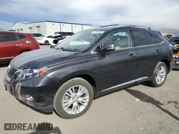 2010 Lexus RX 450h with VIN JTJBC1BA1A2414418, listed as a Copart auction lot 51016425 with 47,883 mi miles and Salvage Title. Bid and sale history available at DreamBid. Image 1.