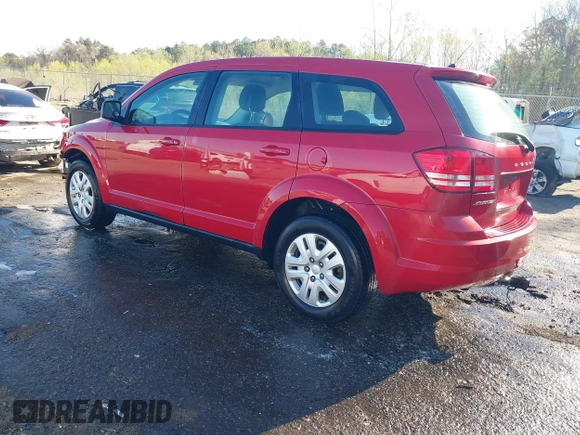 2015 Dodge Journey American Value Pkg with VIN 3C4PDCAB8FT610745, listed as a IAAI auction lot 41812606 with 252,734 mi miles. Bid and sale history available at carsss.com. Image 3.