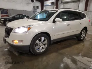 2011 Chevrolet Traverse LTZ z VIN 1GNKVLED5BJ258526, wystawiony jako Copart lot #52327775 z przebiegiem 154 782 mil mil oraz Szkoda całkowita • Salvage title. Historia ofert i sprzedaży dostępna na DreamBid. Obrazek 1.