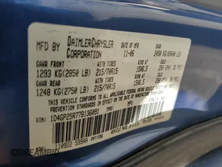2007 Dodge Caravan SE with VIN 1D4GP25R77B136091, listed as a Copart auction lot 61970795 with Not provided miles and Clean title. Bid and sale history available at DreamBid. Image 13.