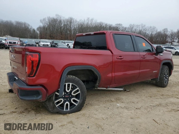 2021 GMC Sierra 1500 AT4 with VIN 3GTU9EET4MG461596, listed as a Copart auction lot 87712205 with 61,706 mi miles and Salvage Title. Bid and sale history available at carsss.com. Image 3.