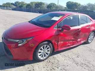 2021 Toyota Corolla LE with VIN JTDVPMAE7MJ145782, listed as a IAAI auction lot 41833267 with 53,296 mi miles. Bid and sale history available at carsss.com. Image 2.