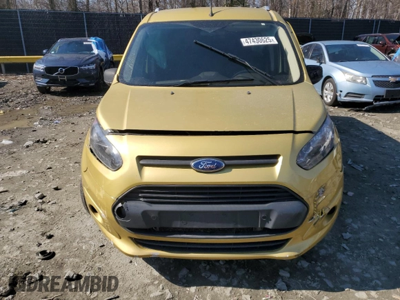 2015 Ford Transit Connect XLT with VIN NM0GS9F76F1195913, listed as a Copart auction lot 47430625 with 159,882 mi miles and Salvage title. Bid and sale history available at DreamBid. Image 5.