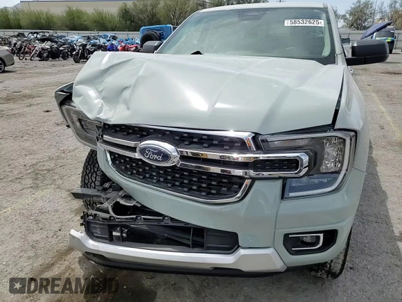 2024 Ford Ranger XLT with VIN 1FTER4GHXRLE40317, listed as a Copart auction lot 58532625 with 6,943 mi miles and Salvage title. Bid and sale history available at DreamBid. Image 13.