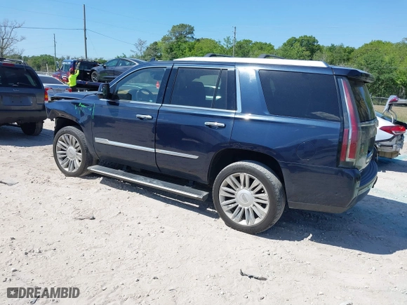 2017 Cadillac Escalade Platinum with VIN 1GYS4DKJ2HR232434, listed as a IAAI auction lot 41870447 with 89,003 mi miles. Bid and sale history available at carsss.com. Image 3.