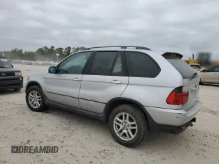 2005 BMW X5 3.0i with VIN 5UXFA13575LU46719, listed as a Copart auction lot 53443085 with 126,041 mi miles and Salvage Title. Bid and sale history available at carsss.com. Image 2.