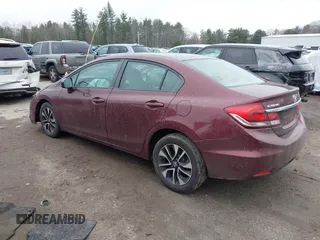 2015 Honda Civic EX with VIN 2HGFB2F85FH503798, listed as a IAAI auction lot 42019022 with 151,109 mi miles and . Bid and sale history available at carsss.com. Image 3.