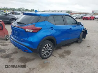 2023 Nissan Kicks SV with VIN 3N1CP5CV3PL554999, listed as a IAAI auction lot 42124980 with 19,963 mi miles and . Bid and sale history available at DreamBid. Image 4.