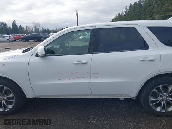 2019 Dodge Durango GT Plus with VIN 1C4RDHDG9KC803201, listed as a IAAI auction lot 41817805 with 81,986 mi miles and . Bid and sale history available at carsss.com. Image 15.