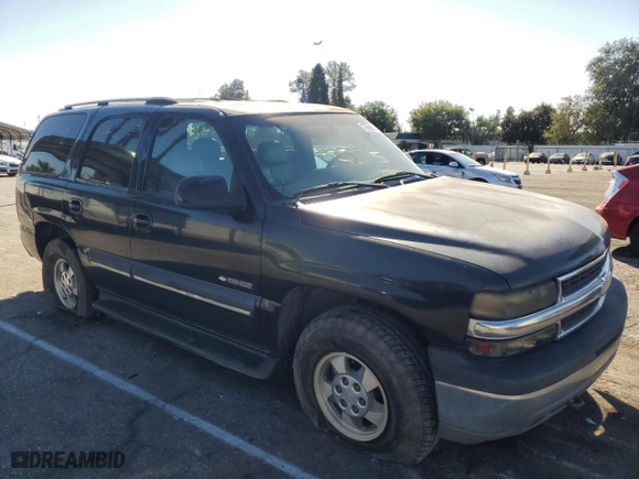 2001 Chevrolet Tahoe LS with VIN 1GNEK13T71R170422, listed as a Copart auction lot 77896614 with 341,774 mi miles and Salvage Title. Bid and sale history available at carsss.com. Image 4.