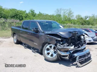 2022 Ram 1500 Big Horn with VIN 1C6RREMT8NN277544, listed as a IAAI auction lot 42041279 with 63,489 mi miles and . Bid and sale history available at DreamBid. Image 1.