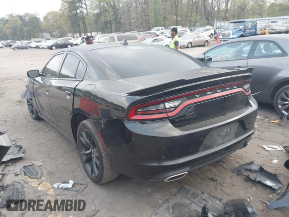 2018 Dodge Charger SXT Plus with VIN 2C3CDXHG3JH323343, listed as a IAAI auction lot 41948905 with 158,543 mi miles and . Bid and sale history available at carsss.com. Image 3.