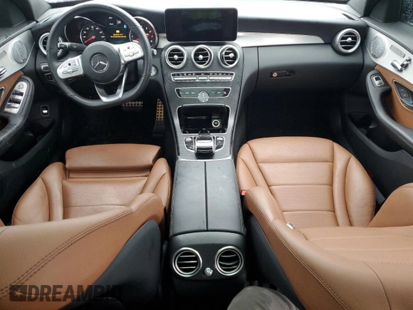 2019 Mercedes-Benz C with VIN NY75020, listed as a Copart auction lot 43911244 with 20,400 mi miles and . Bid and sale history available at DreamBid. Image 8.